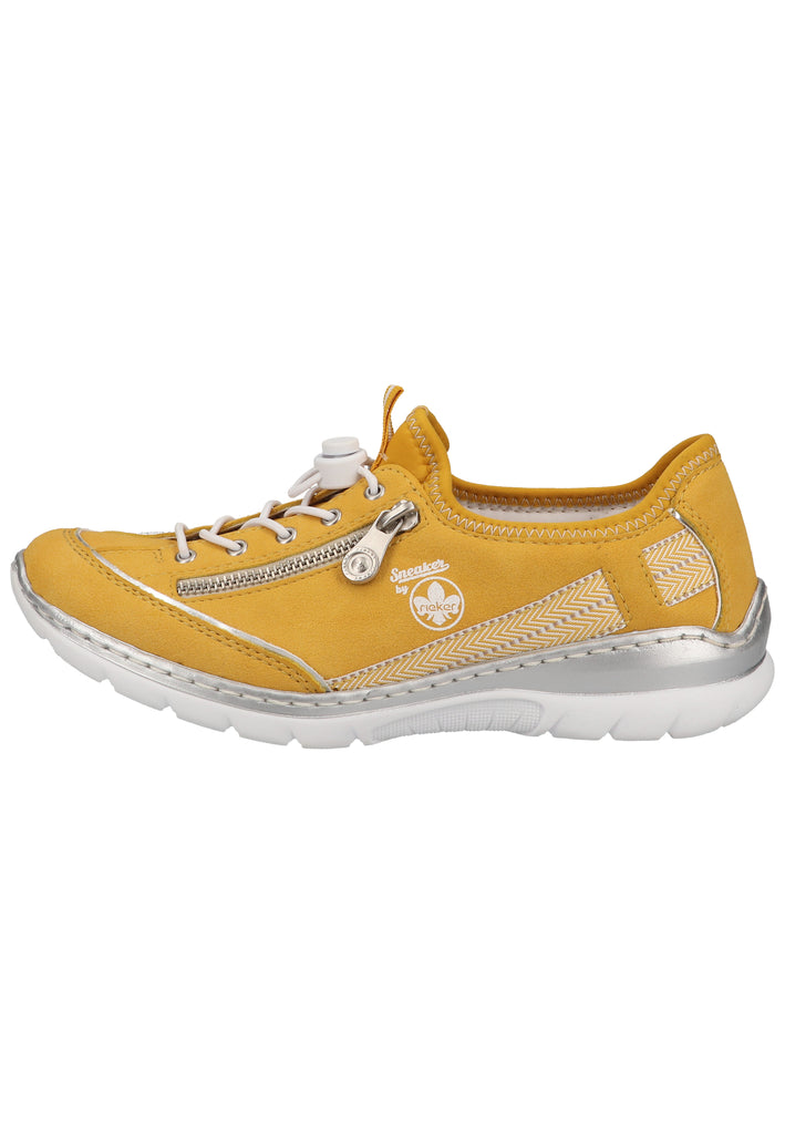 Rieker Halbschuhe Lederimitat Gelb - surf4shoes