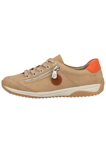 Rieker Halbschuhe Lederimitat Nude - surf4shoes