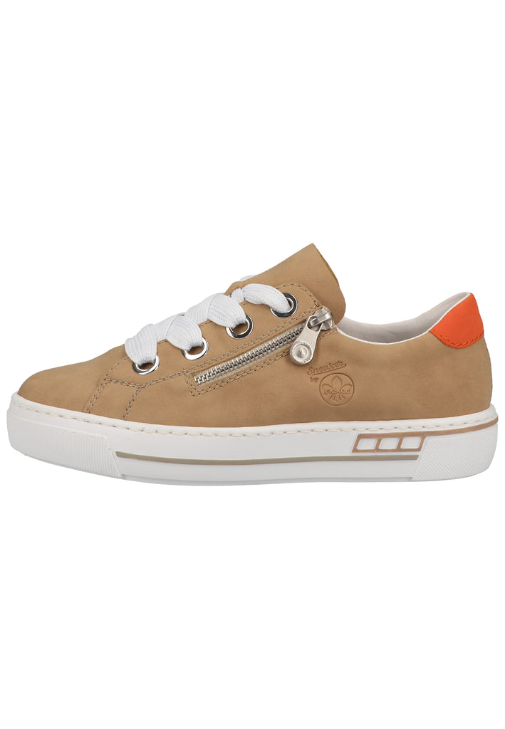 Rieker Sneaker Lederimitat Nude - surf4shoes