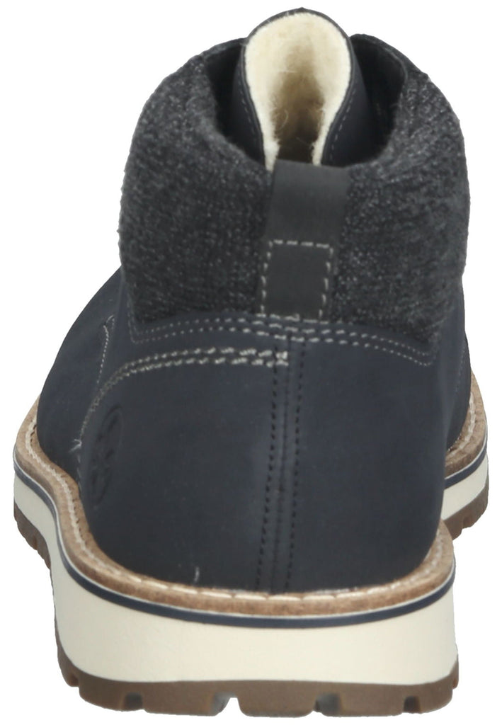 Rieker Stiefelette Lederimitat/Textil Blau/Schwarz Warmfutter - surf4shoes