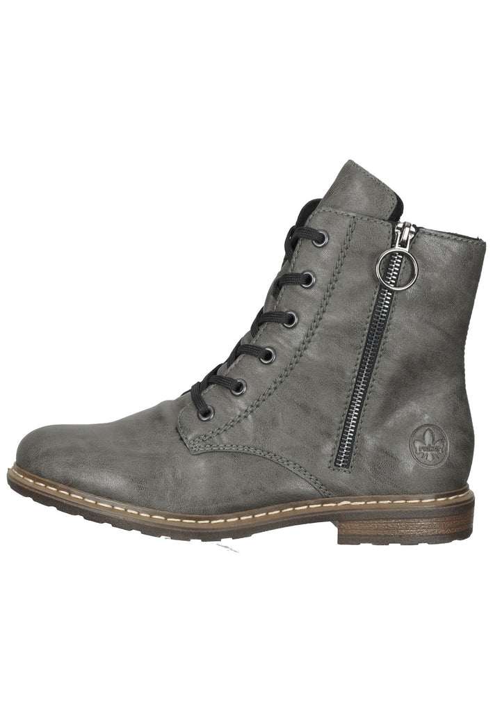 Rieker Stiefelette Lederimitat Smoke - surf4shoes