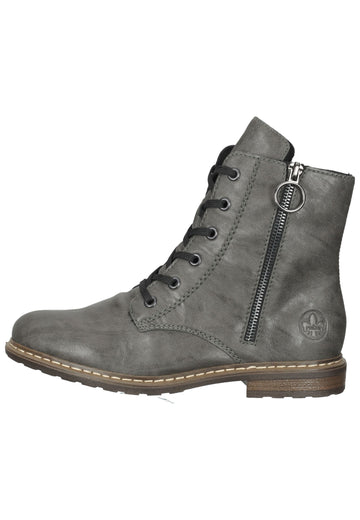 Rieker Stiefelette Lederimitat Smoke - surf4shoes