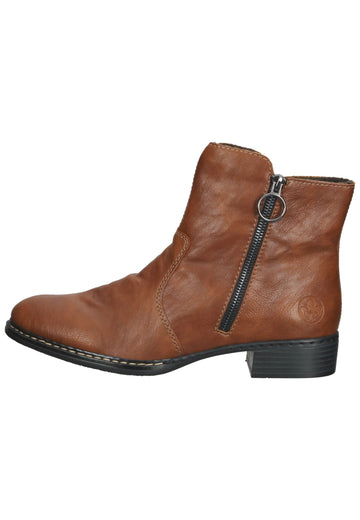 Rieker Stiefelette Lederimitat Cuoio - surf4shoes