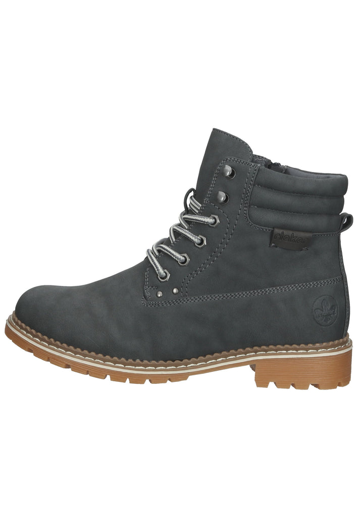 Rieker Stiefelette Lederimitat Smoke Warmfutter - surf4shoes