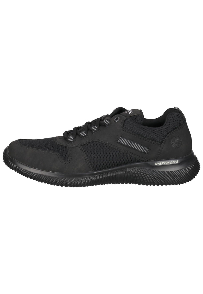 Rieker Sneaker Lederimitat Schwarz - surf4shoes