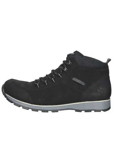 Rieker Wanderschuhe Leder Schwarz - surf4shoes