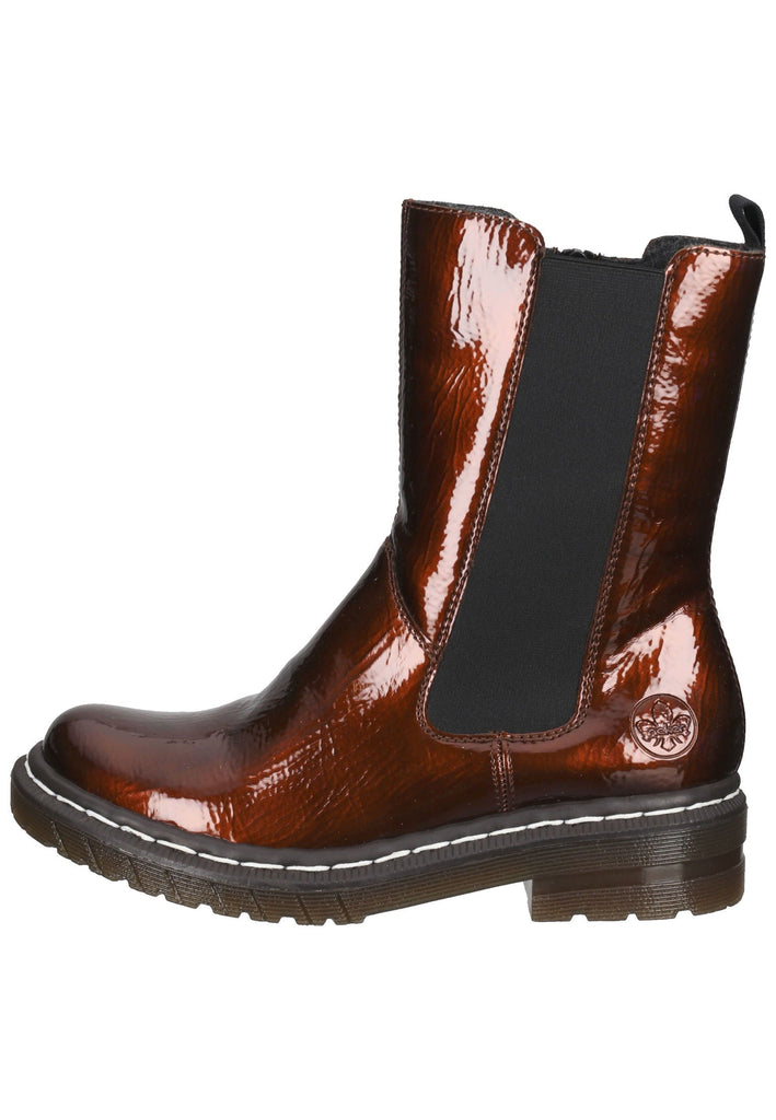 Rieker Stiefel Lederimitat Antik Braun - surf4shoes