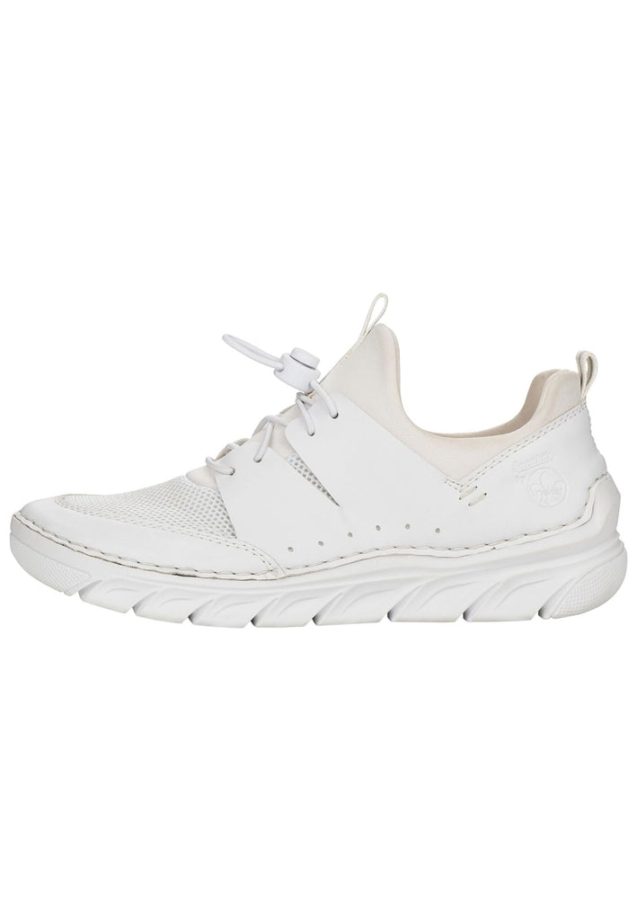 Rieker Sneaker Lederimitat Weiß - surf4shoes
