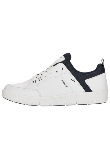 Rieker Sneaker Leder/Textil Weiß/Navy - surf4shoes