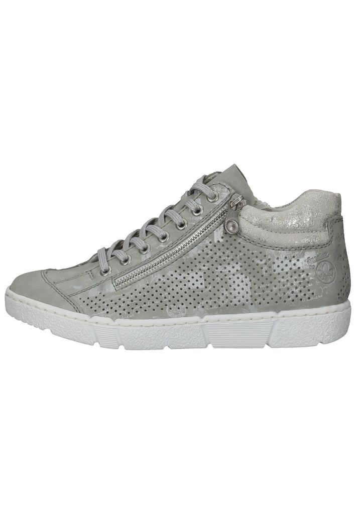 Rieker Sneaker Lederimitat Grau - surf4shoes