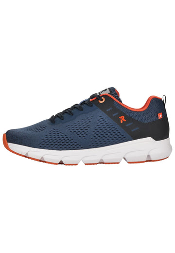 Rieker Sneaker Textil Blau/Orange - surf4shoes