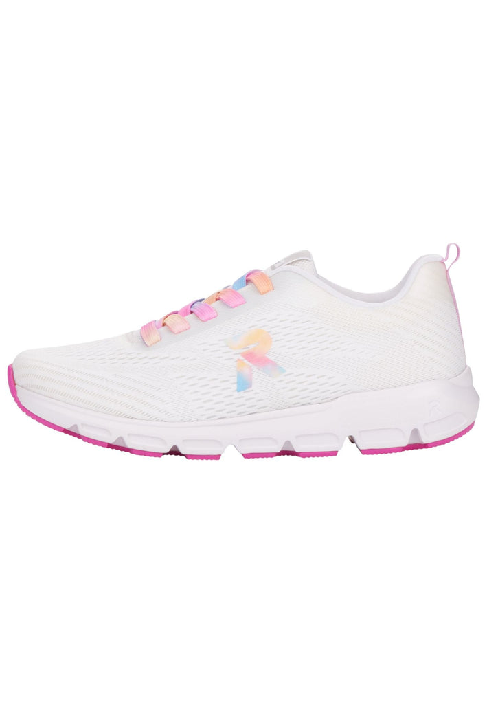 Rieker Sneaker Textil Weiß/Rosa - surf4shoes