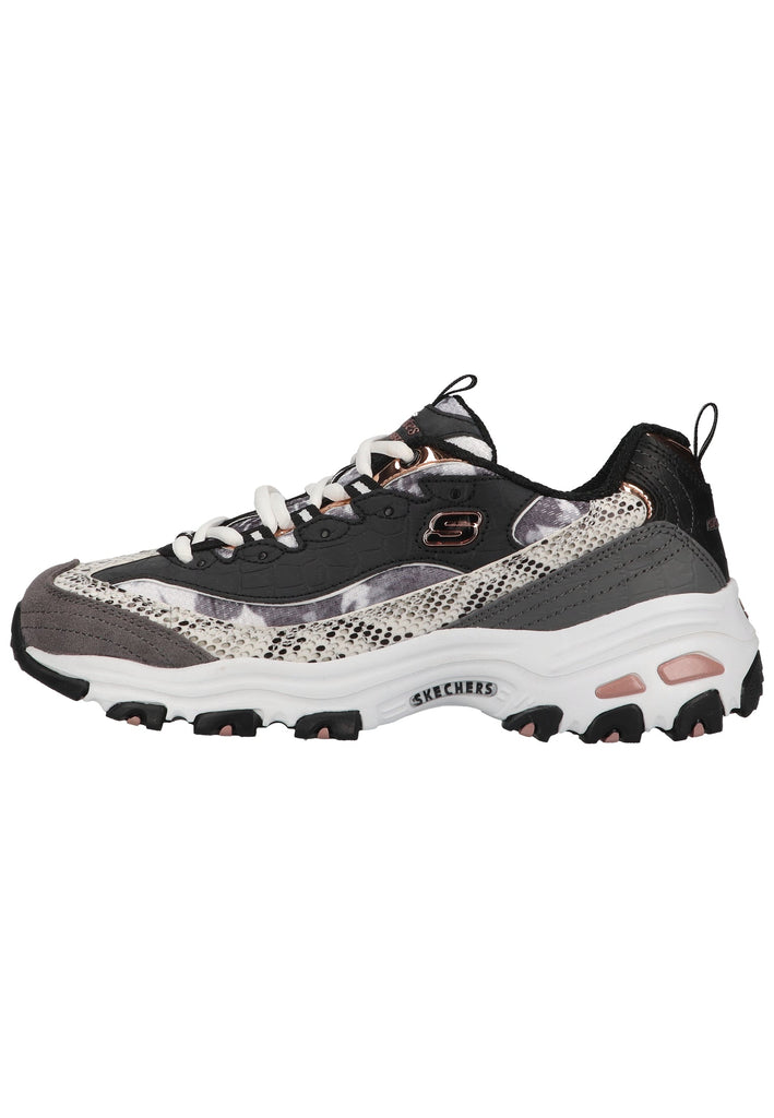 Skechers Sneaker Leder/Synthetik Schwarz/Weiß - surf4shoes
