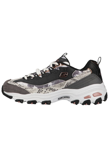 Skechers Sneaker Leder/Synthetik Schwarz/Weiß - surf4shoes