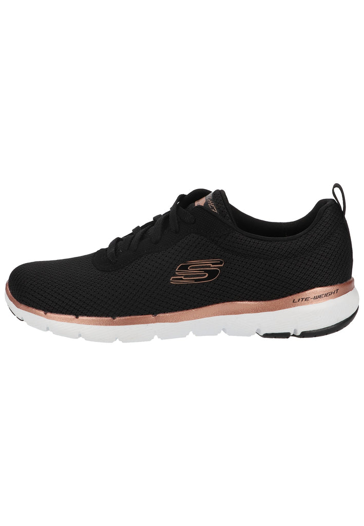 Skechers Sneaker Lederimitat/Textil Schwarz - surf4shoes