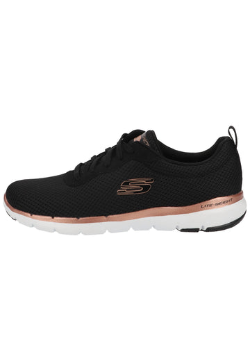 Skechers Sneaker Lederimitat/Textil Schwarz - surf4shoes