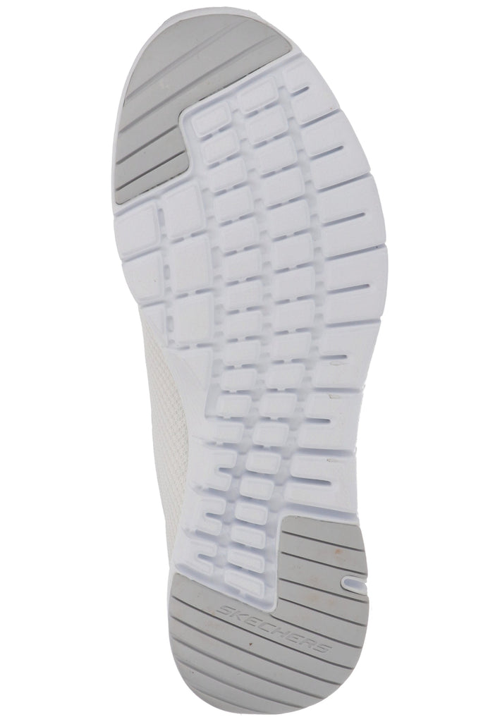 Skechers Sneaker Lederimitat/Textil Weiß/Silber - surf4shoes