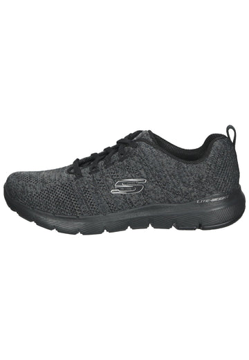Skechers Sneaker Textil Schwarz/Grau - surf4shoes