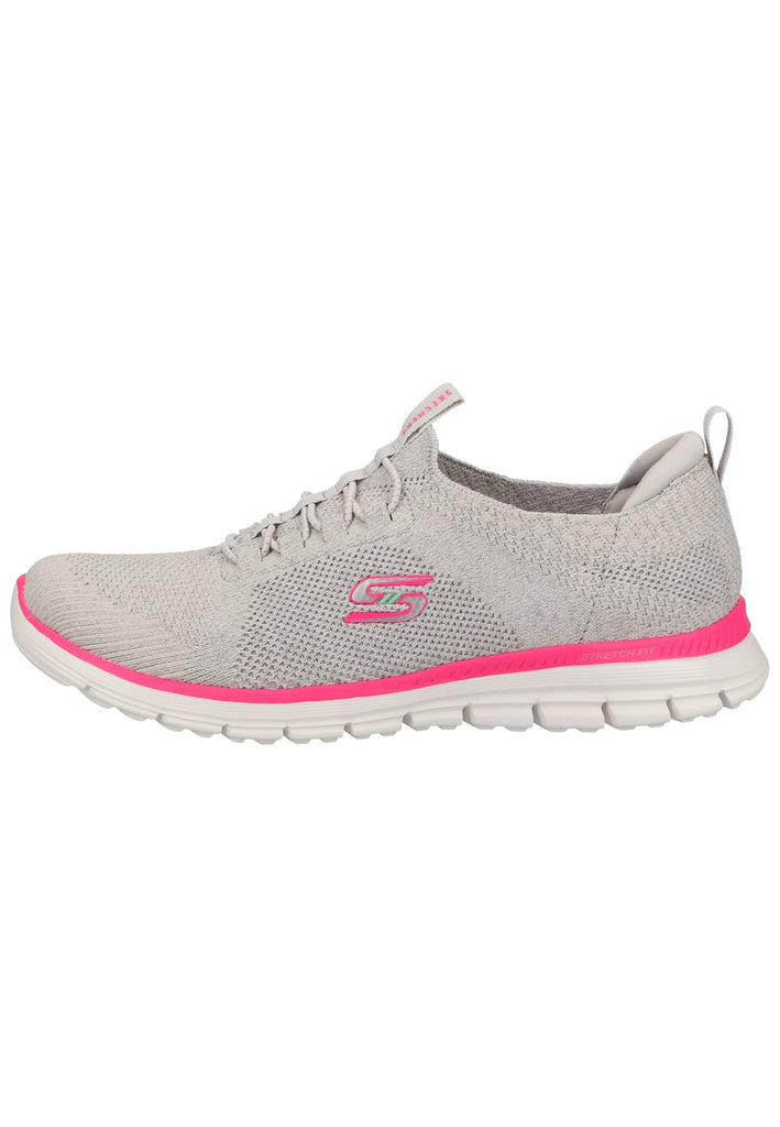 Skechers Sneaker Textil Grau/Pink - surf4shoes
