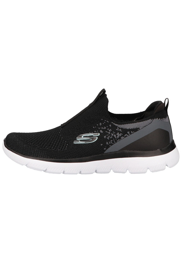 Skechers Sneaker Lederimitat/Textil Schwarz - surf4shoes