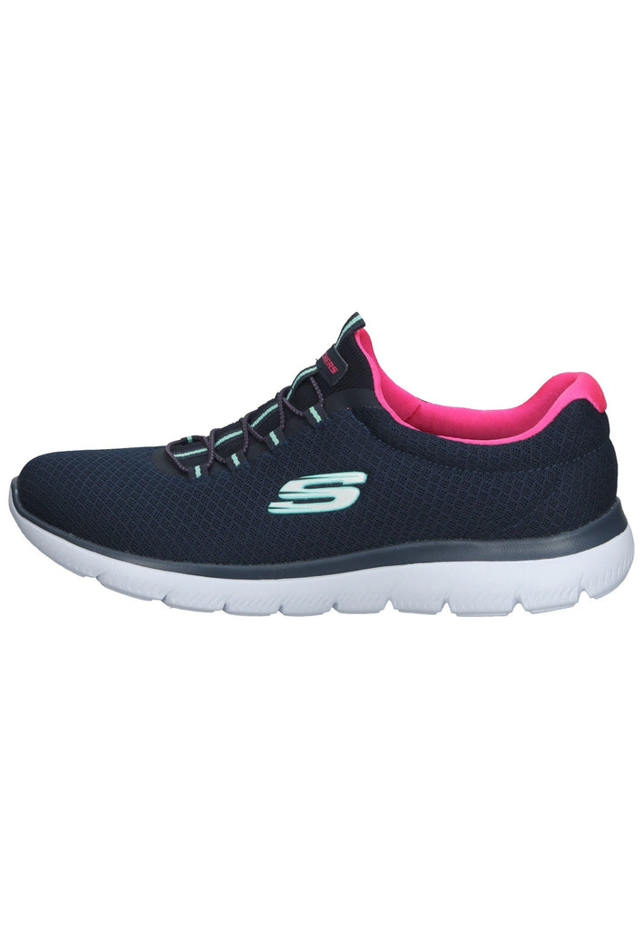 Skechers Sneaker Textil Navy/Pink - surf4shoes