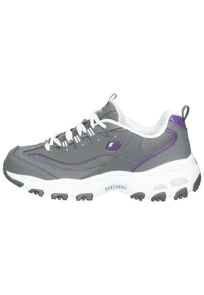 Skechers Sneaker Lederimitat/Mesh Grau - surf4shoes