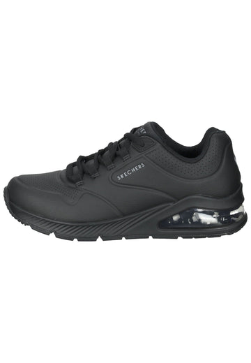 Skechers Sneaker Lederimitat Schwarz - surf4shoes