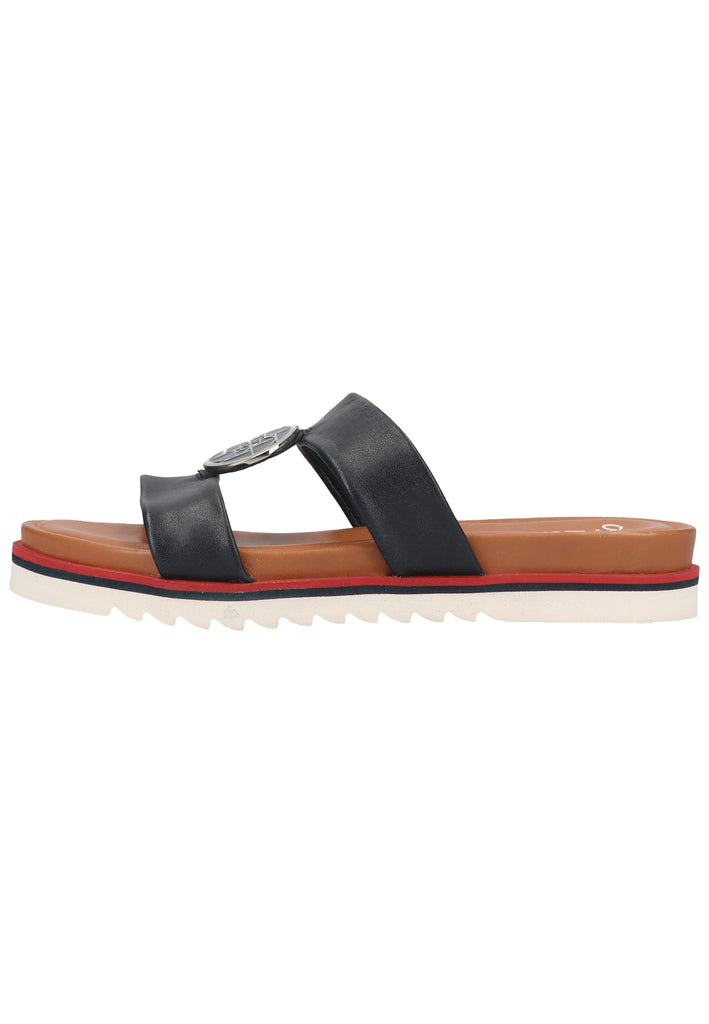 ara Pantoletten Glattleder Blau - surf4shoes