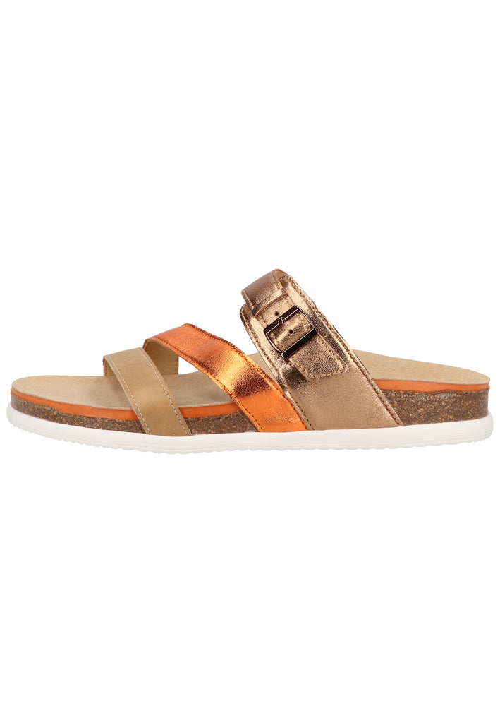 ara Pantoletten Glattleder Braun - surf4shoes