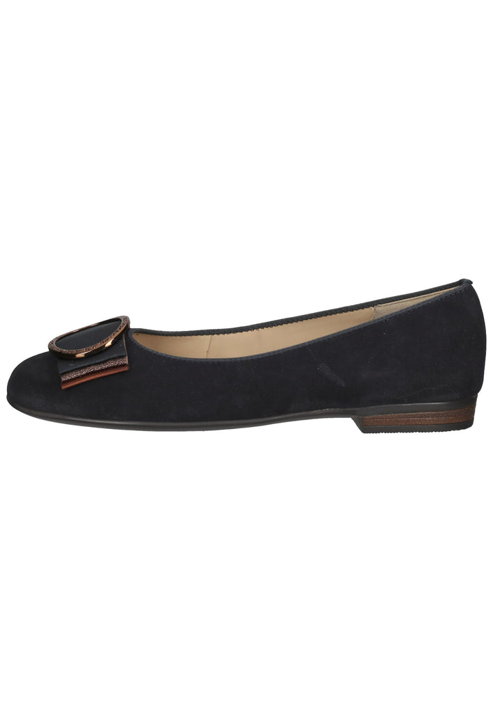 ara Ballerinas Veloursleder Dunkelblau - surf4shoes