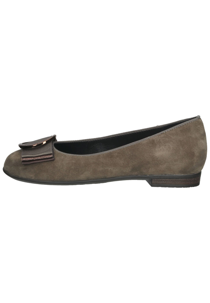 ara Ballerinas Veloursleder Dunkelgrün - surf4shoes