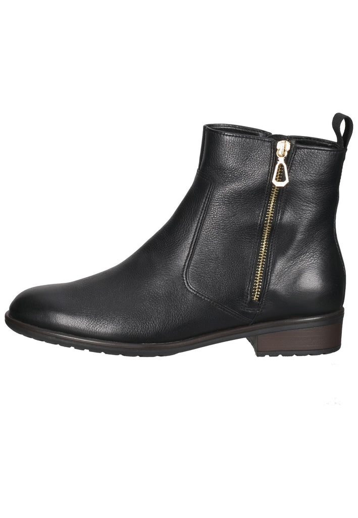 ara Stiefelette Glattleder Schwarz - surf4shoes