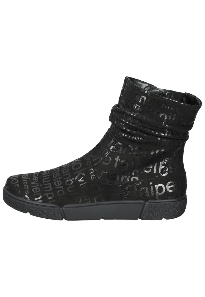 ara Stiefelette Glattleder Schwarz - surf4shoes