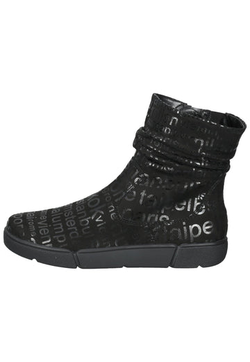 ara Stiefelette Glattleder Schwarz - surf4shoes