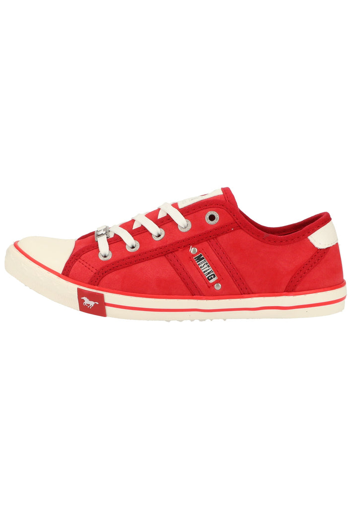 Mustang Sneaker Lederimitat/Textil Rot - surf4shoes