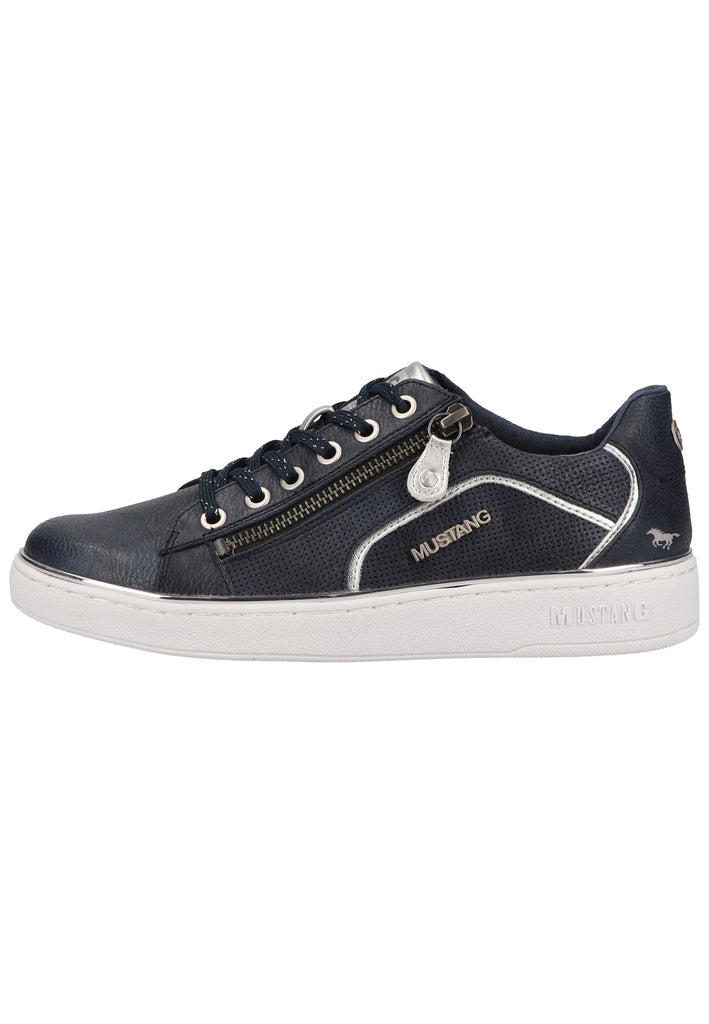 Mustang Sneaker Lederimitat Blau - surf4shoes