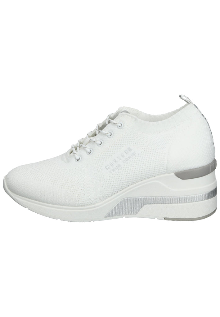 Mustang Halbschuhe Textil Weiß - surf4shoes