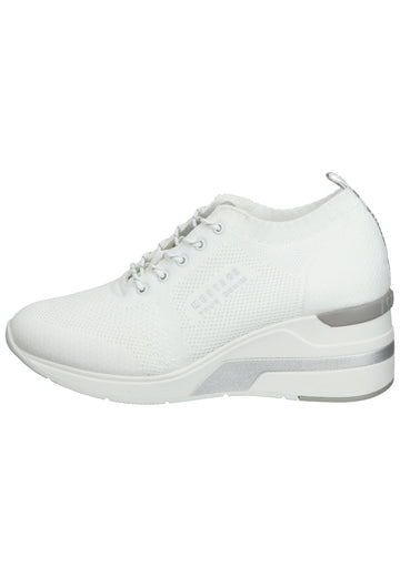 Mustang Halbschuhe Textil Weiß - surf4shoes