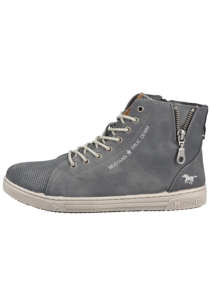 Mustang Sneaker Lederimitat Blau - surf4shoes