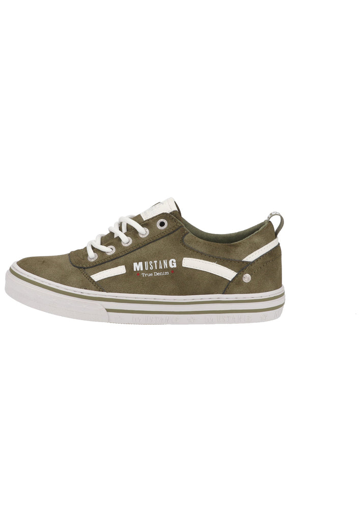 Mustang Sneaker Lederimitat Oliv - surf4shoes