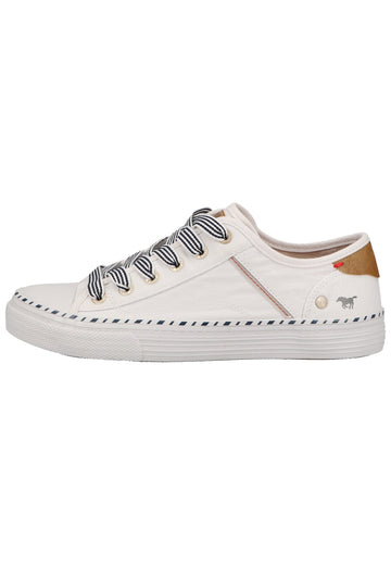 Mustang Sneaker Textil Weiß - surf4shoes