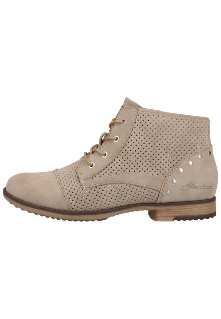 Mustang Stiefelette Lederimitat Beige - surf4shoes