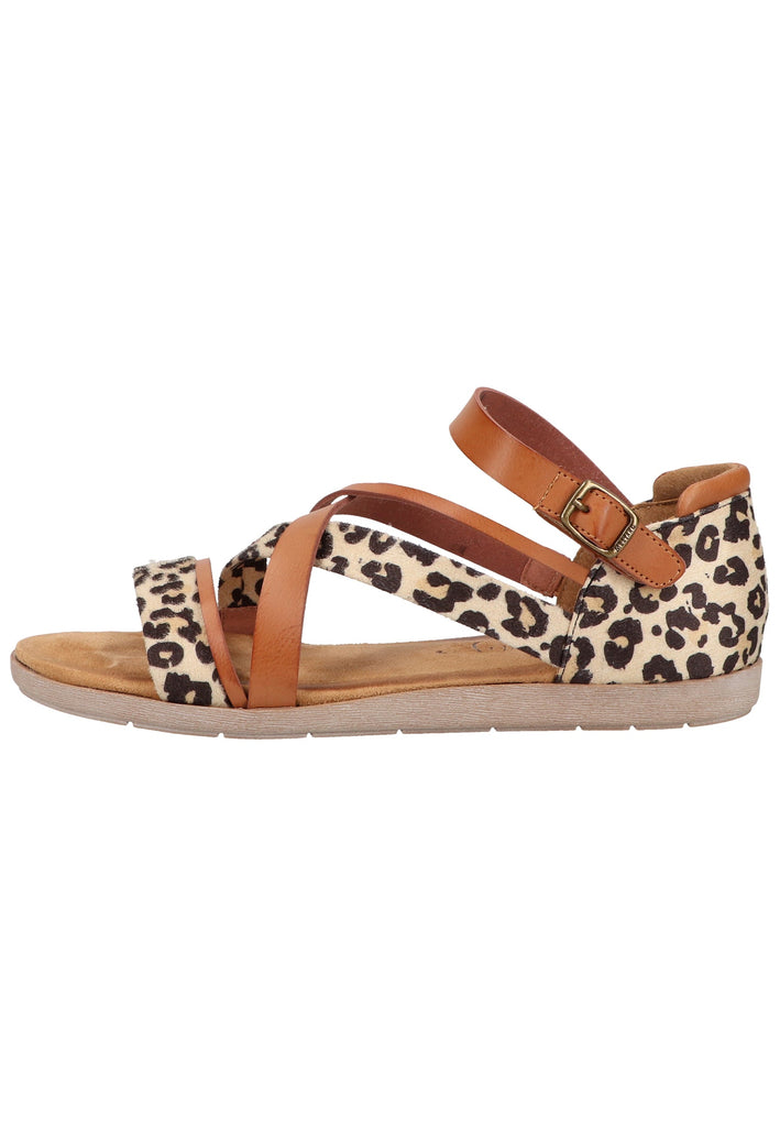 Mustang Sandalen Lederimitat/Textil Cognac - surf4shoes