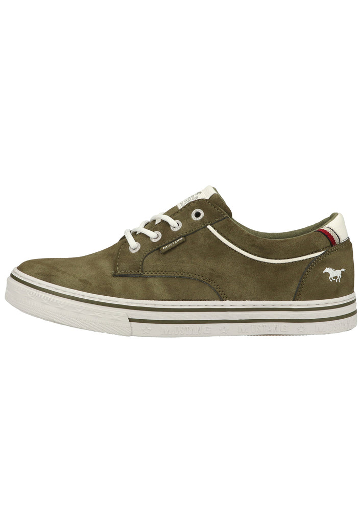Mustang Sneaker Lederimitat/Textil Oliv - surf4shoes