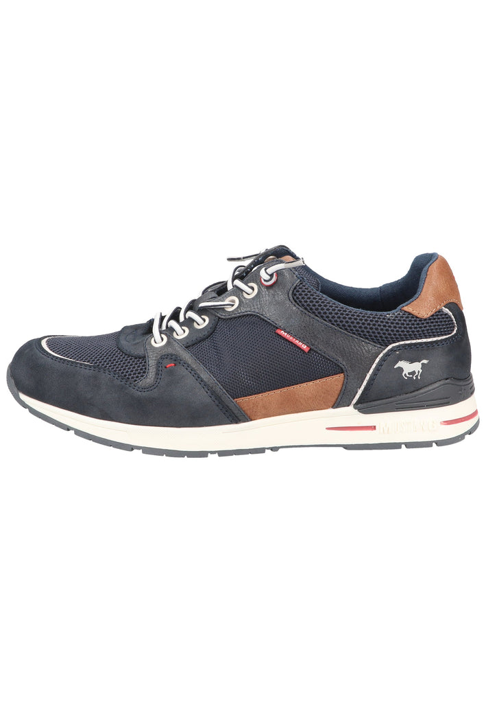 Mustang Sneaker Lederimitat/Textil Navy - surf4shoes