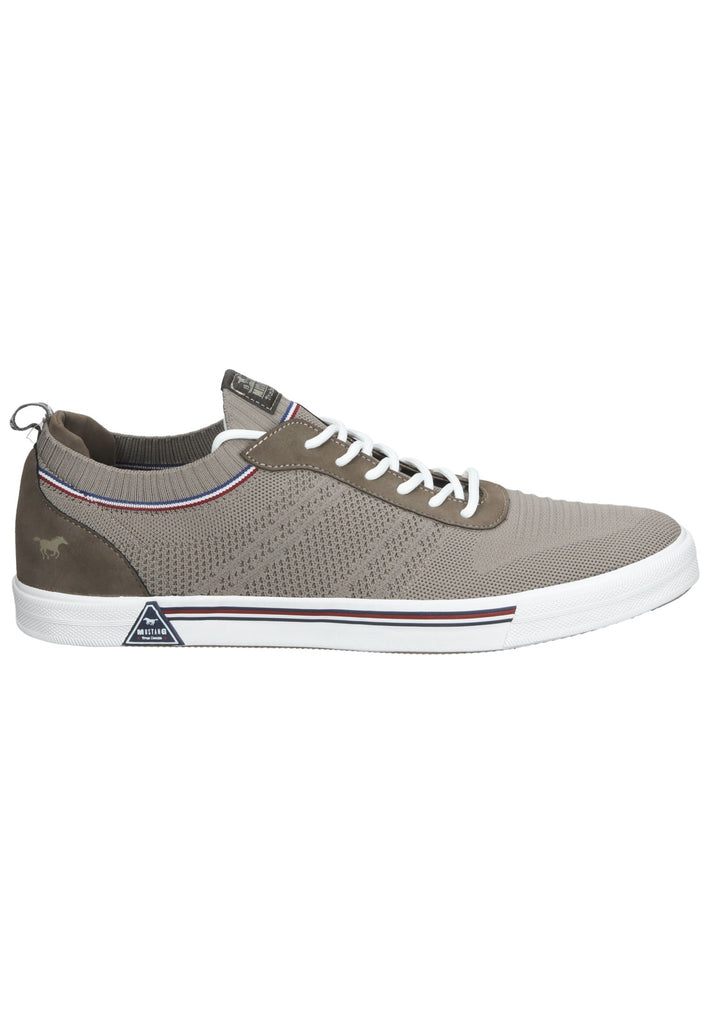Mustang Sneaker Lederimitat/Textil Taupe - surf4shoes
