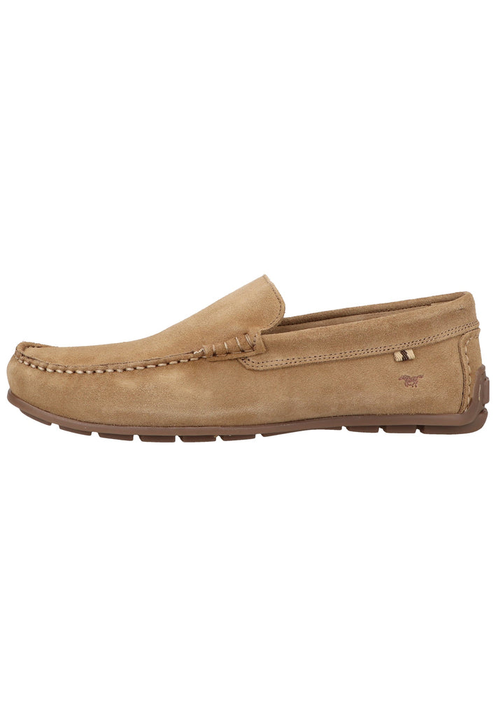 Mustang Slipper Leder Beige - surf4shoes