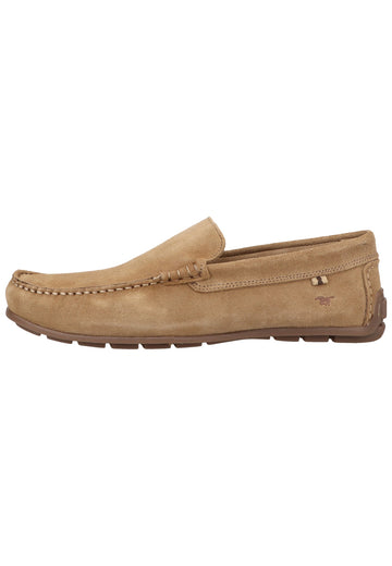 Mustang Slipper Leder Beige - surf4shoes