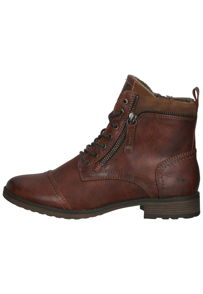 Mustang Stiefelette Lederimitat Cognac - surf4shoes
