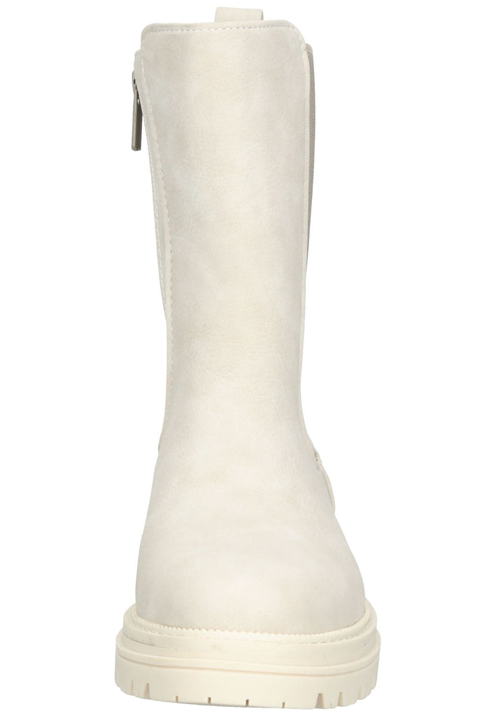 Mustang Stiefel Lederimitat Ivory - surf4shoes